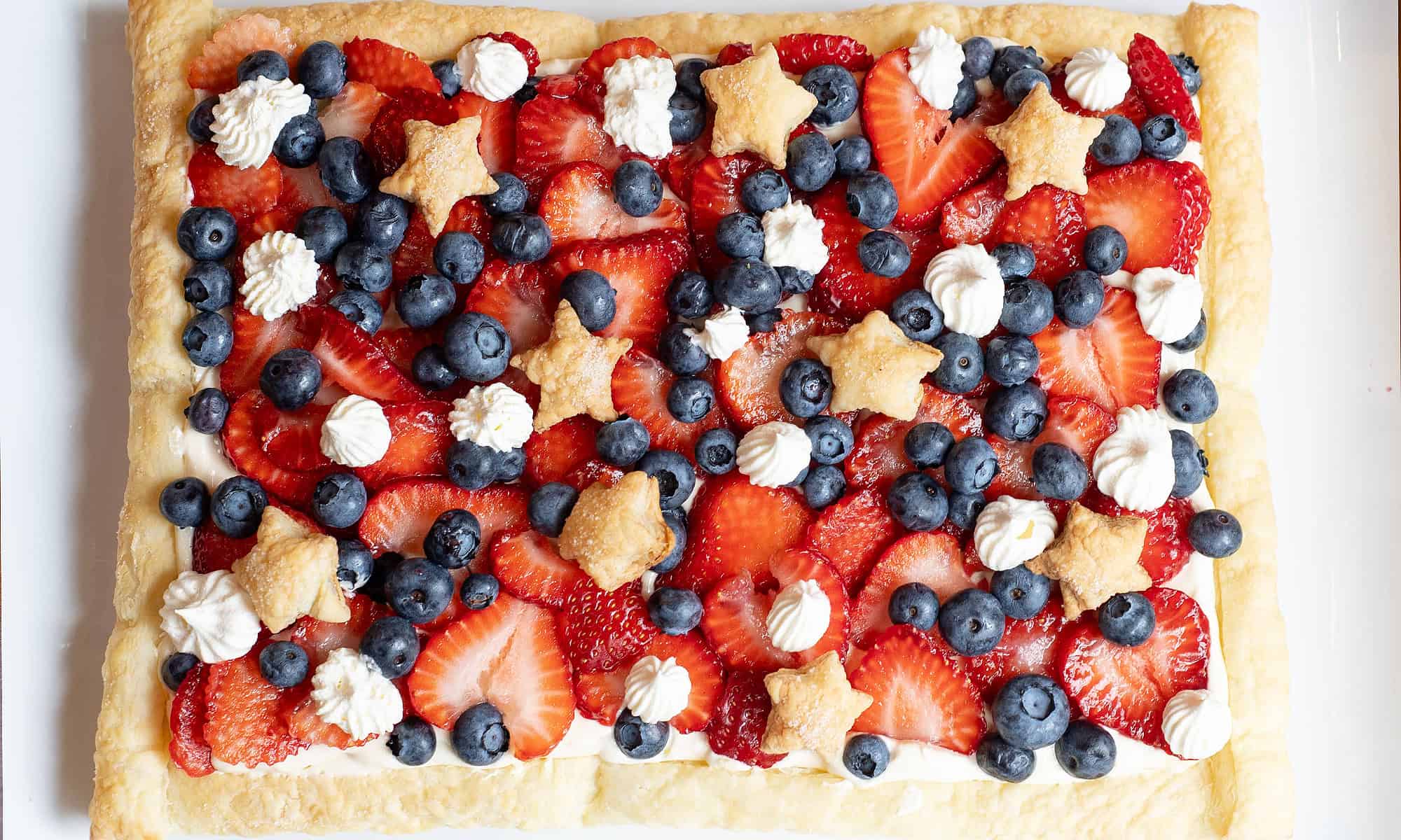 Berries and Stars Dessert perfect for patriotic celebrations!