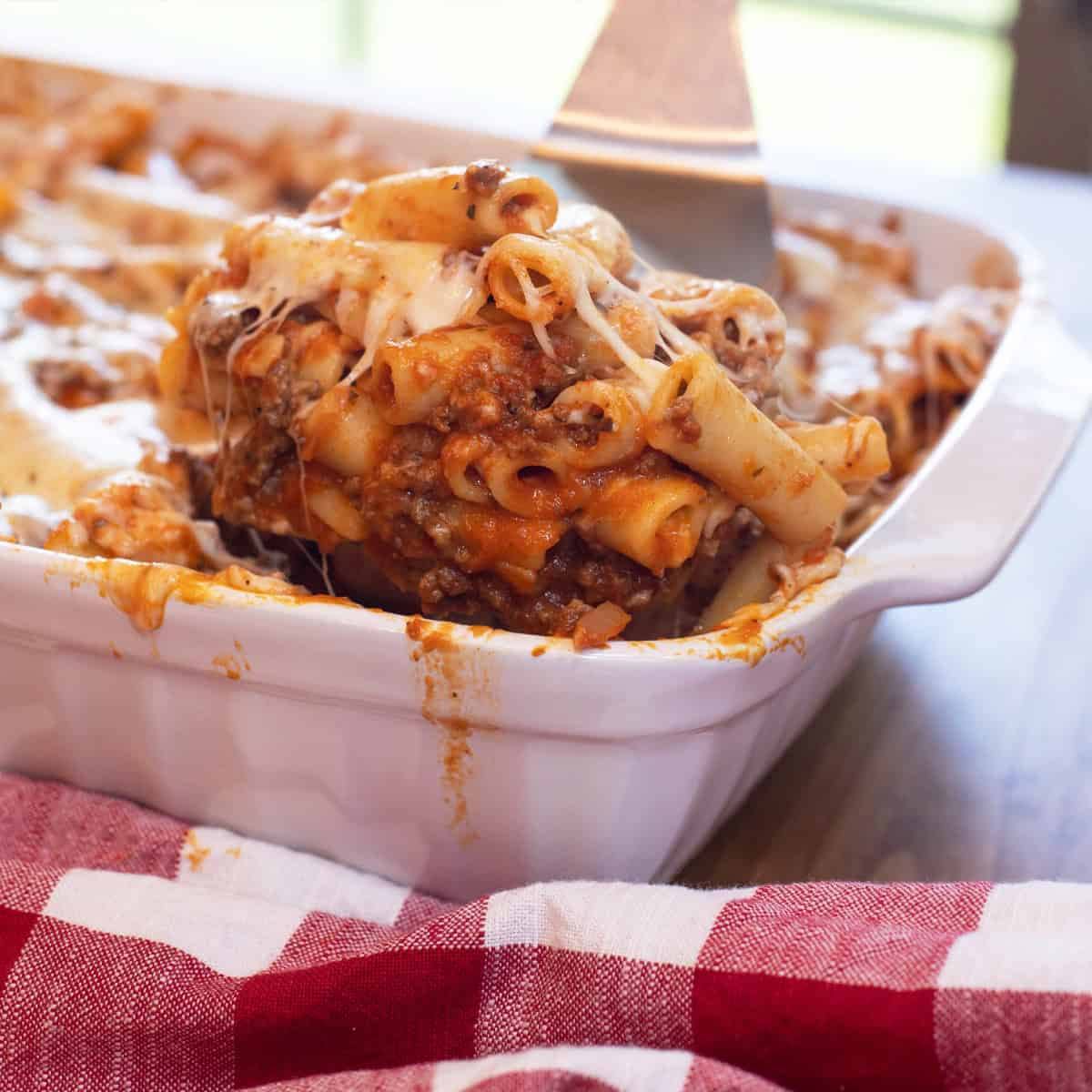 Baked Ziti Serving