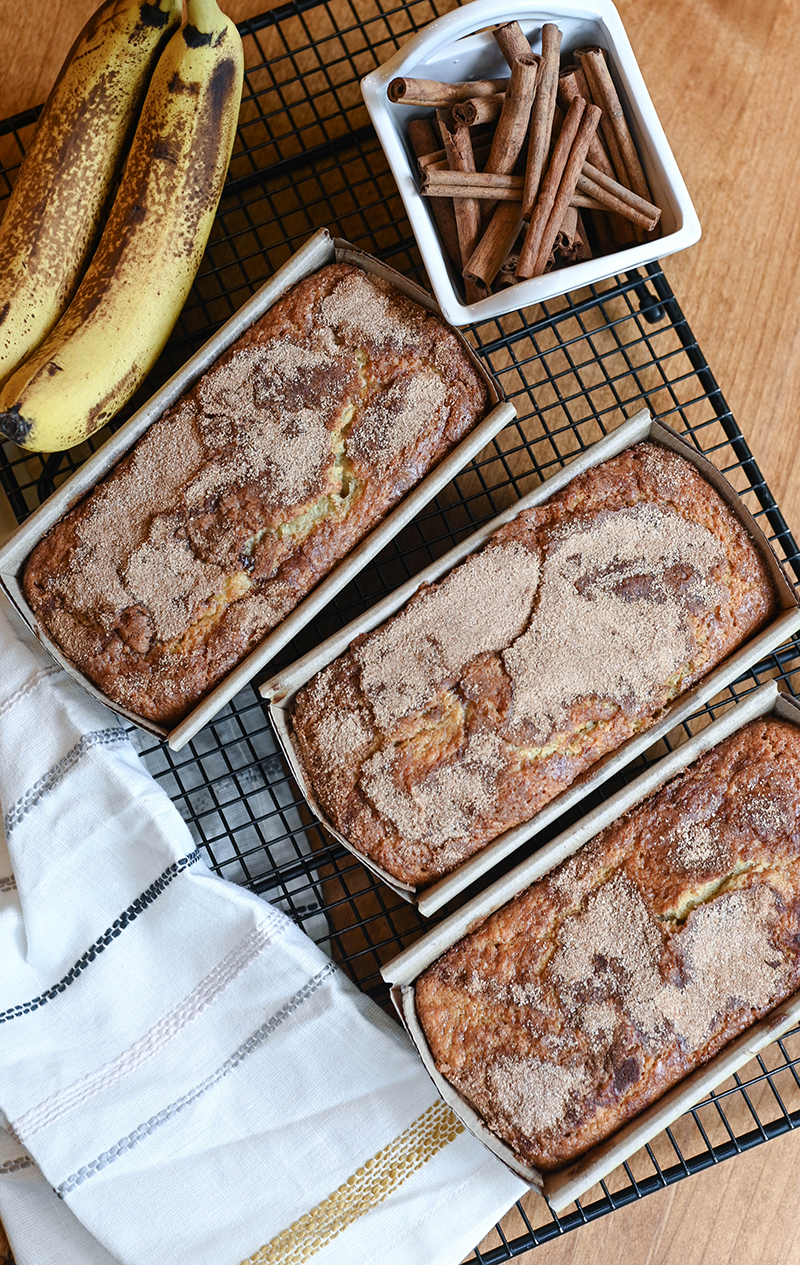 Banana Cinnamon Swirl Bread