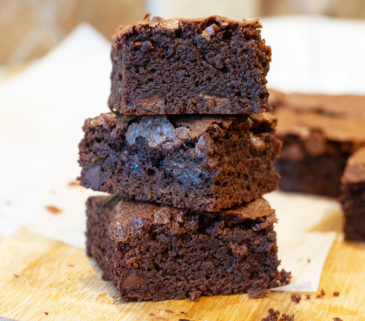 Deep Dish Brownies (cake style)