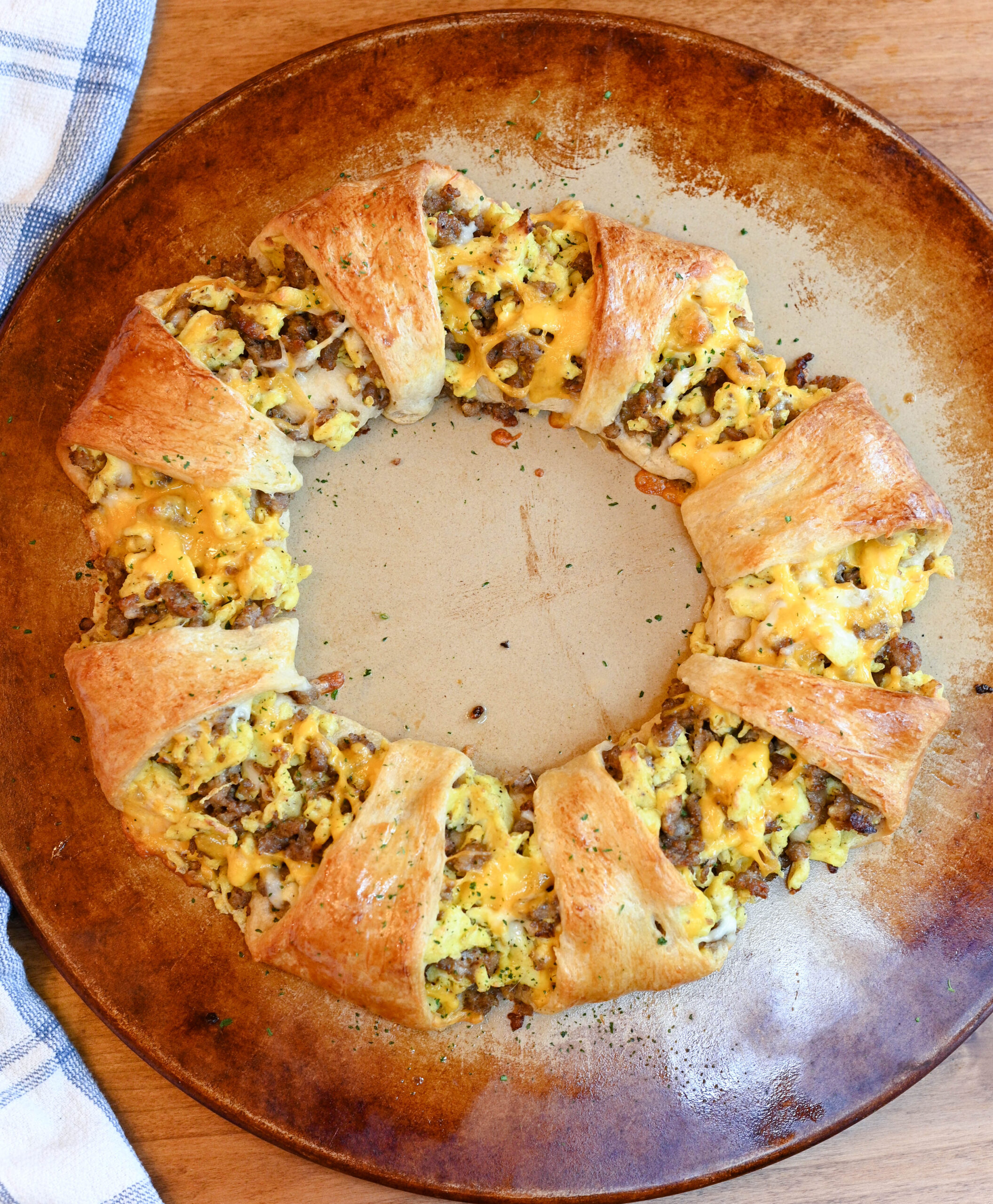 Sausage and Egg Crescent Ring