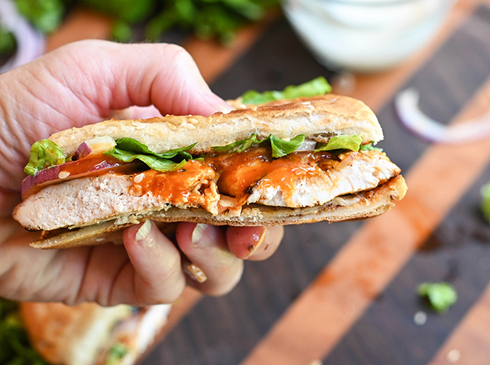 Grilled Buffalo Ranch Chicken Sandwich