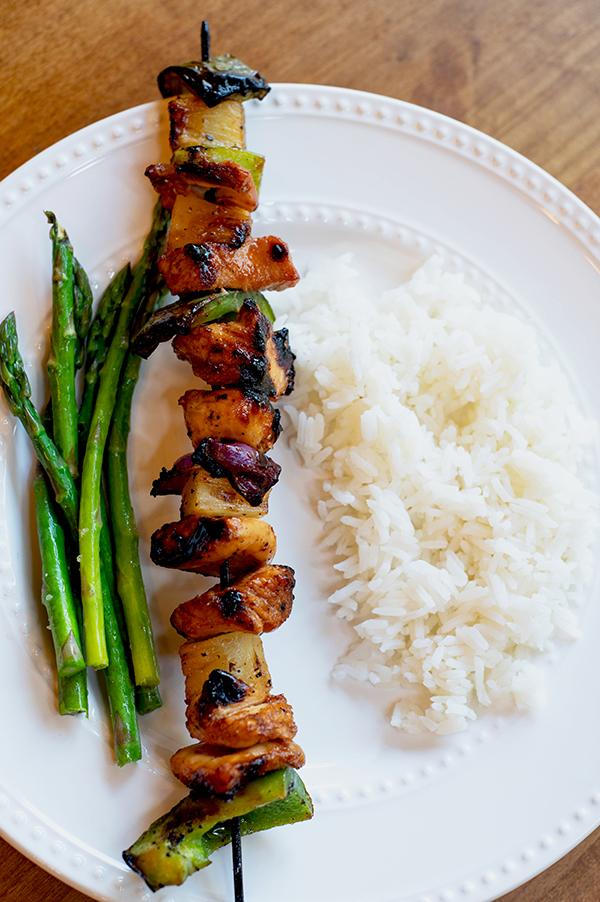 Hawaiian Chicken Kabobs 