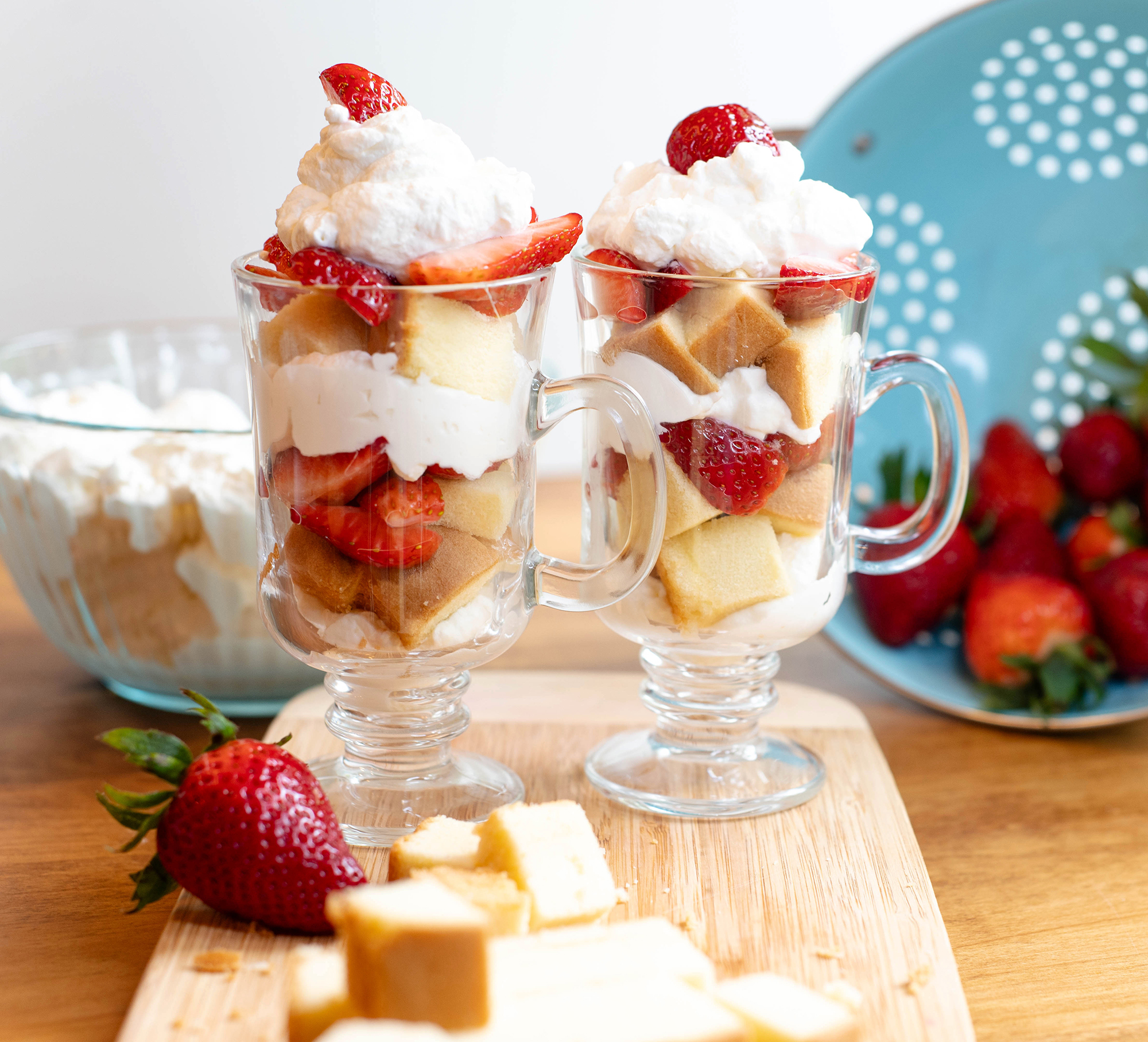 Individual Strawberry Shortcake Trifle