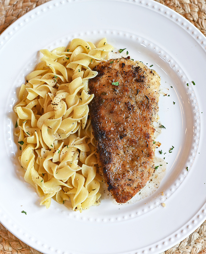 Lemon Thyme Chicken with Noodles