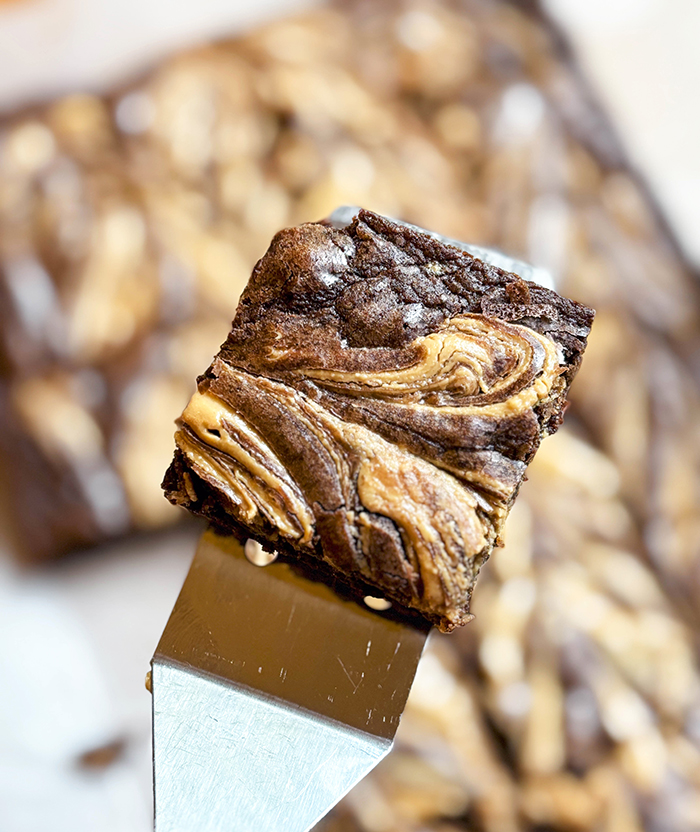 Peanut Butter Swirl Brownies