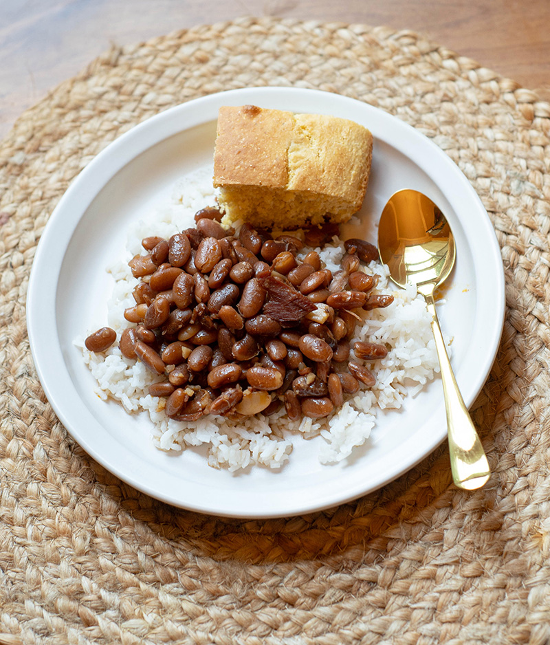 Easy Pinto Beans with Ham