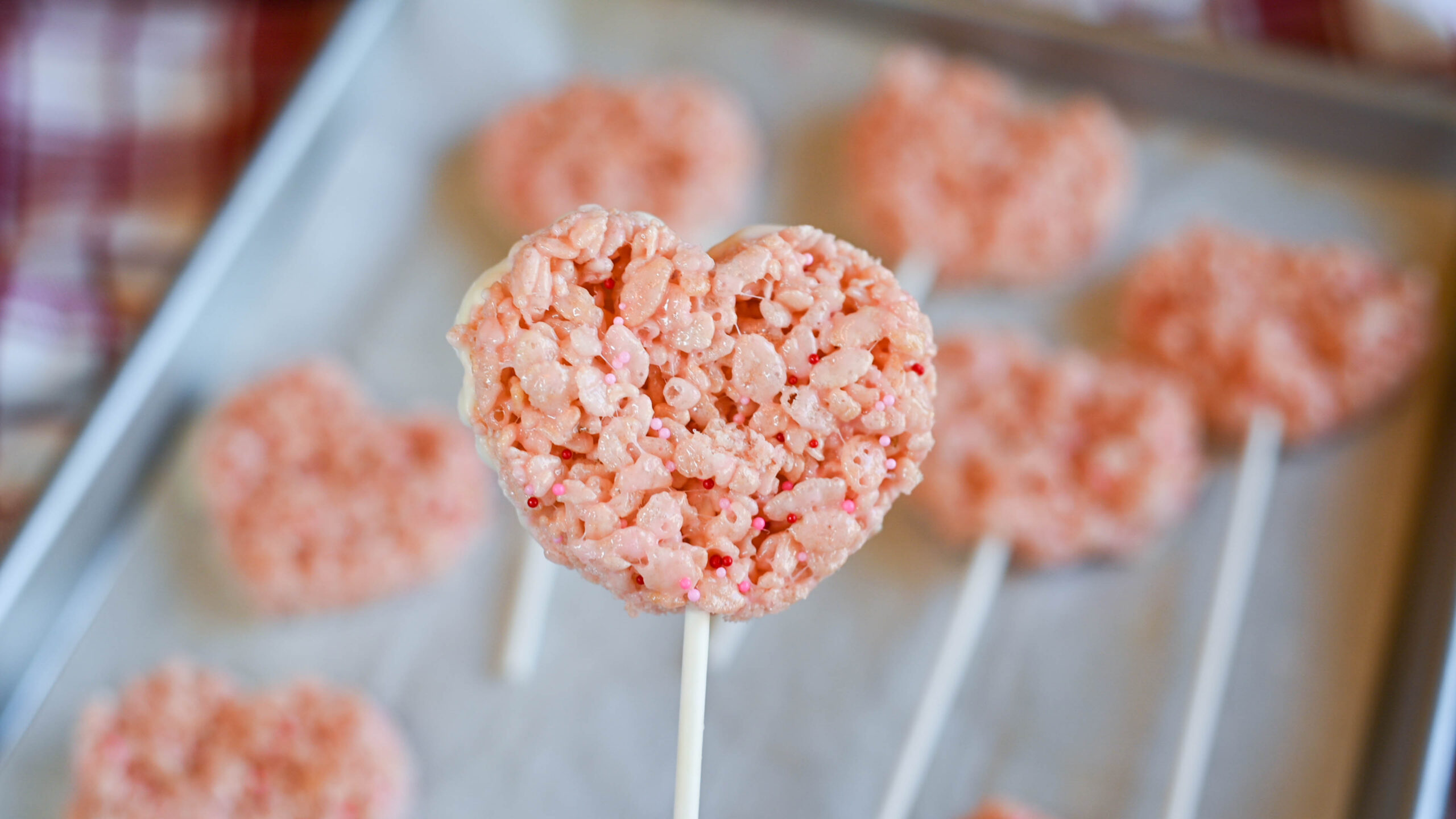 Valentine Rice Krispie Treat Hearts