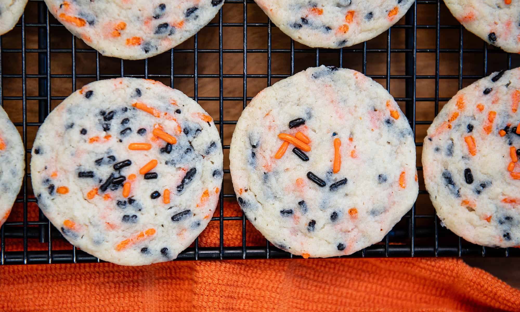 Halloween Funfetti Cookies Round Up Size