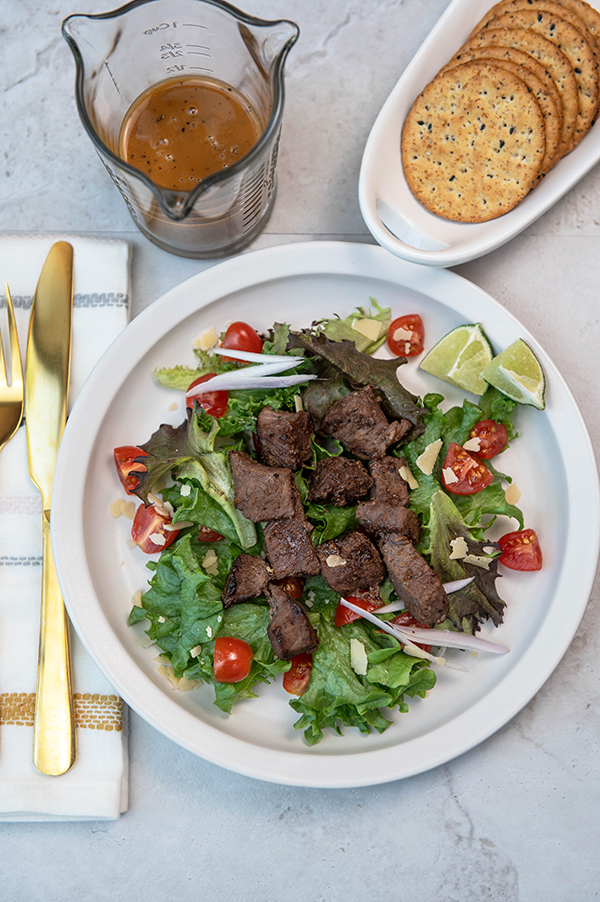 Honey-Soy Steak (for salad or rice)