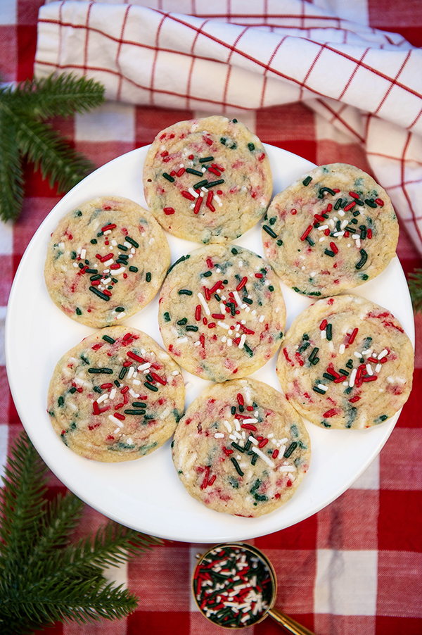 Christmas Funfetti Cookies