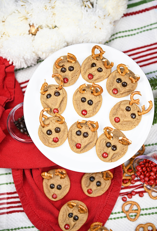 Peanut Butter Reindeer Cookies