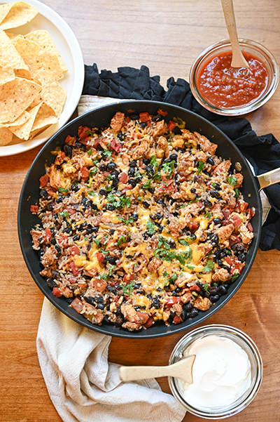 Chicken Burrito Skillet