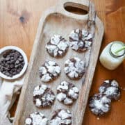 fudge crinkle cookies