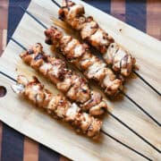 sesame chicken skewers