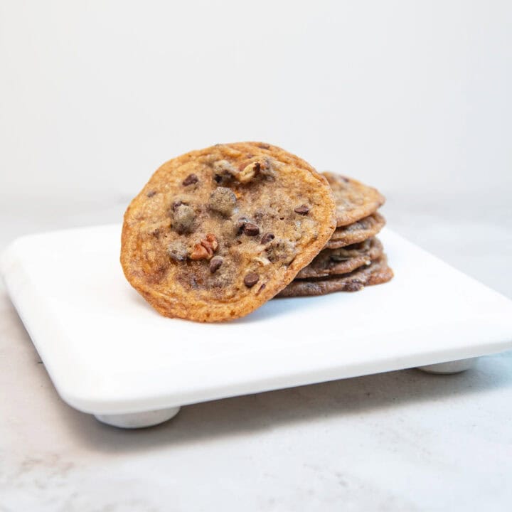 THIN Toffee Chocolate Chip Cookies - Learned it from My Mom