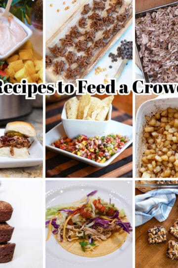 Images of recipes that will feed a crowd and perfect for a party
