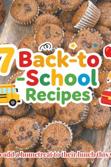 TItle Featured Image for back to school recipes