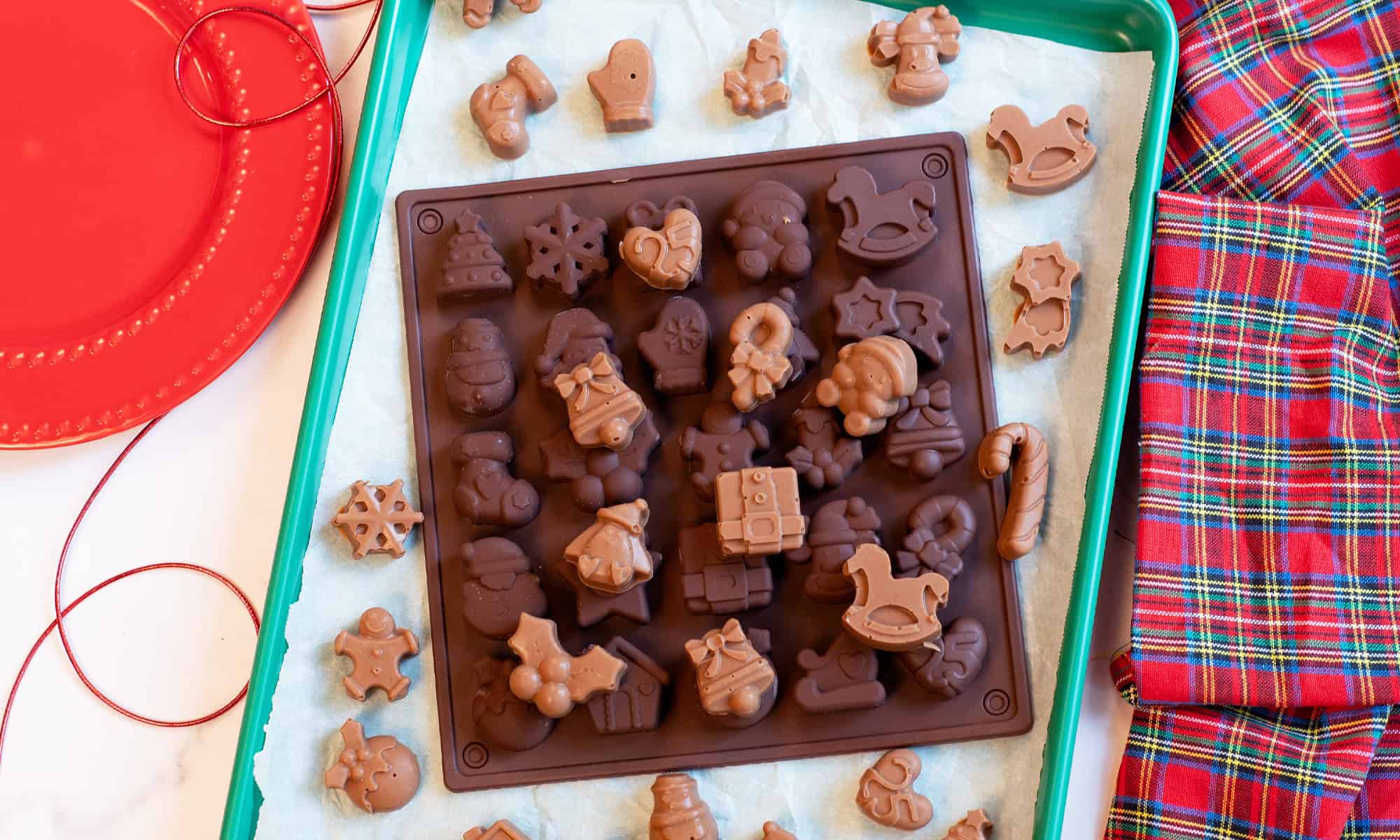 Chocolate Peanut Butter Meltaways displayed for a round up